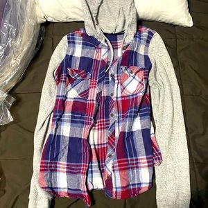Hooded flannel